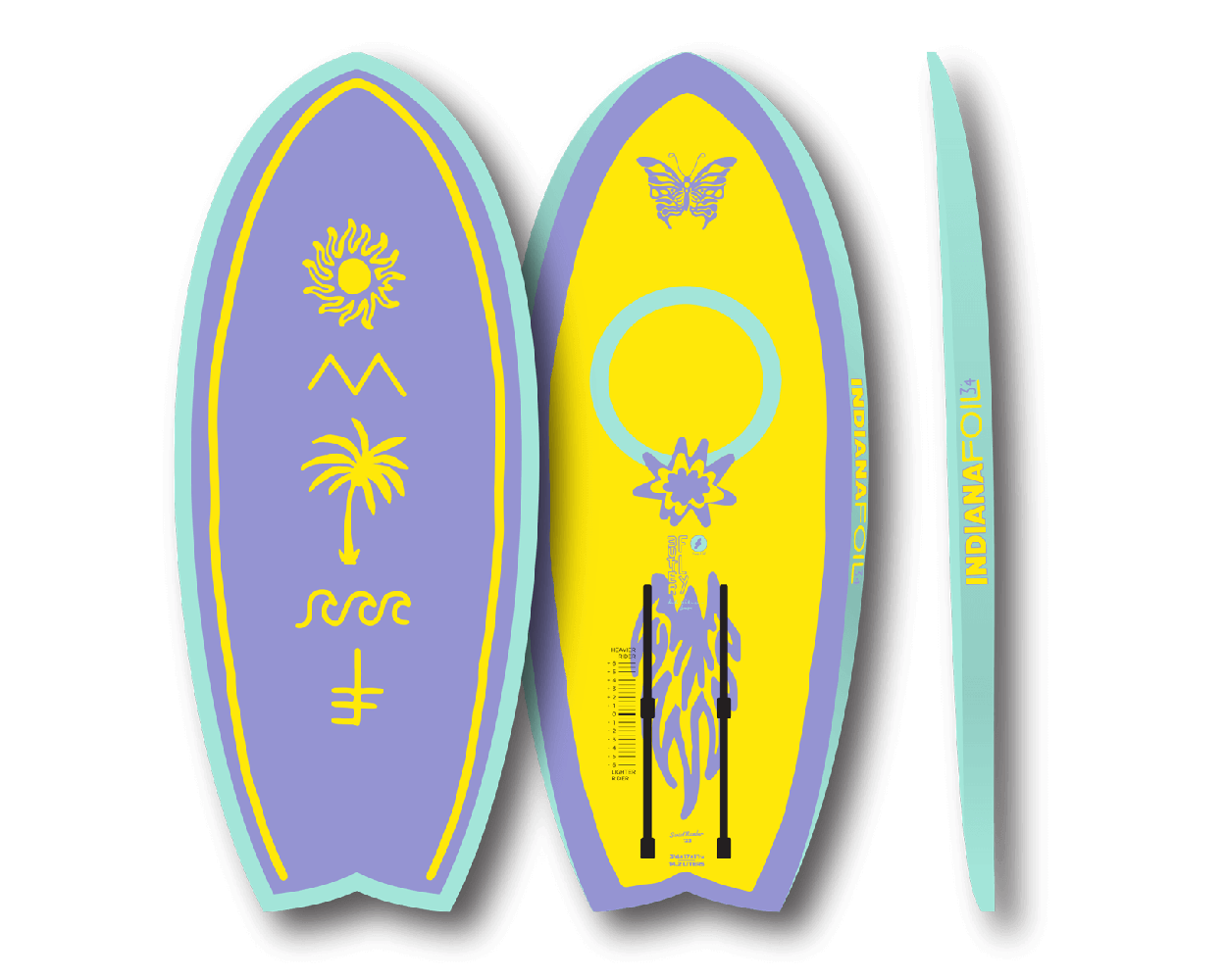 Pump Foil Butterfly 3'4 Carbone
